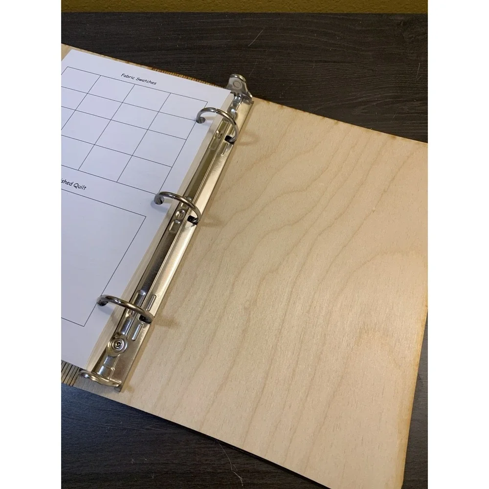 Wooden Quilt Journal With Journal‎ Pages Minnesota Engraved Quilt 8